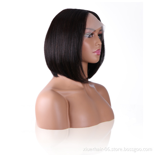 Wholesale Transparent HD Full Lace Bob Wigs Pixie Cut,Brazilian Virgin Human Hair Lace Frontal Wigs For Black Women